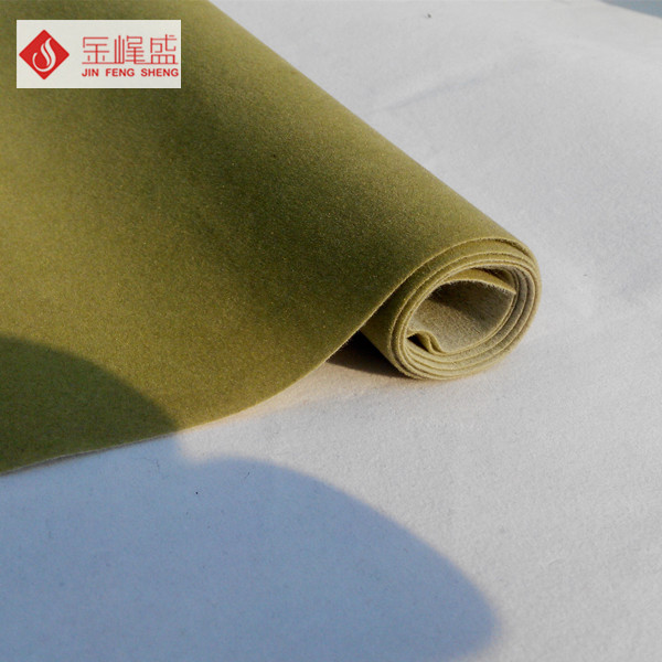 绿色水刺短毛植绒布
