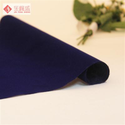 蓝色绸布短毛植绒布（C06.D1.0529)