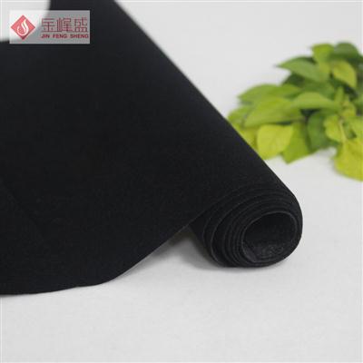 黑色水刺短毛植绒布（B01.D1.0071）