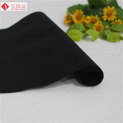 黑色绸布底短毛植绒布(B06.D1.0930)
