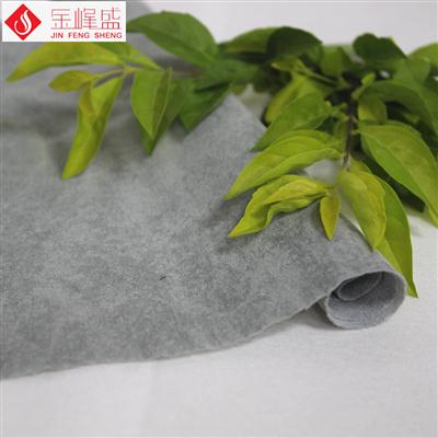 深灰色（偏绿）水刺揉纹植绒布（H01.L1.1588)