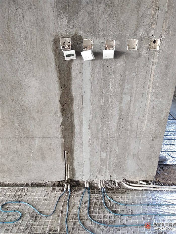 榆林市大保当镇壳牌加油站发热电缆电地暖温控器安装
