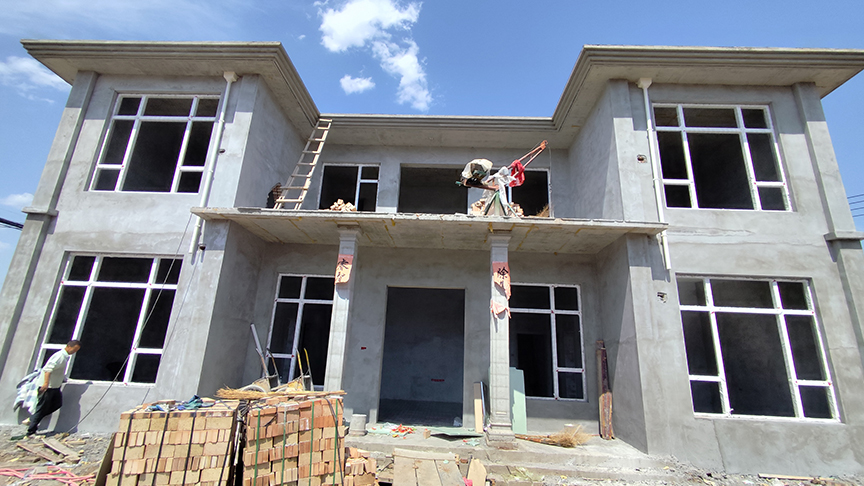 彬州北极镇自建房电地暖安装工程